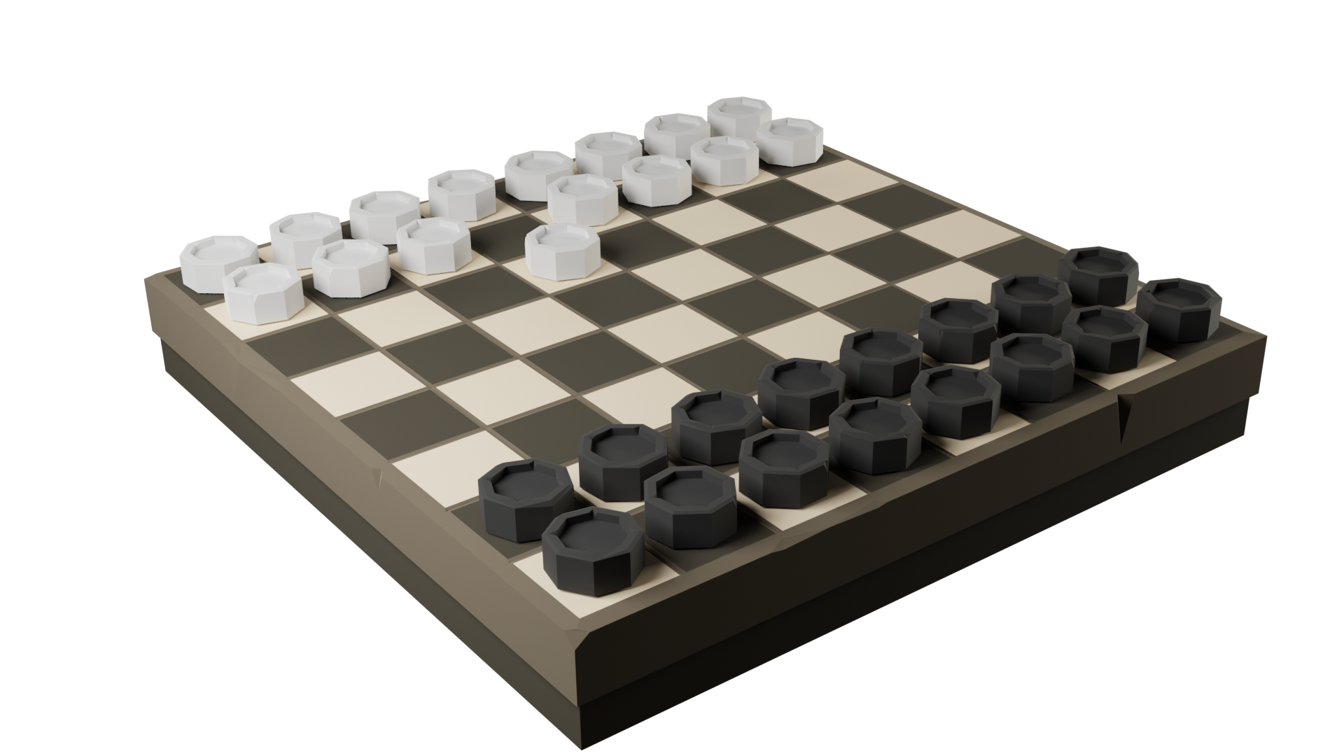 Low poly checkers preview image 1